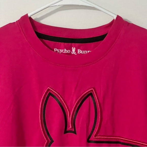 Psycho Bunny Chester Embroidered Graphic Tee Pink Peacock Men’s Size Large (6) - Picture 11 of 12